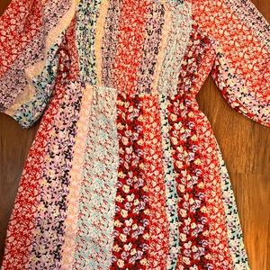 Multi color floral dress